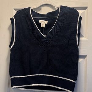 Jessica Simpson Navy Blue Sleeveless Knit Top